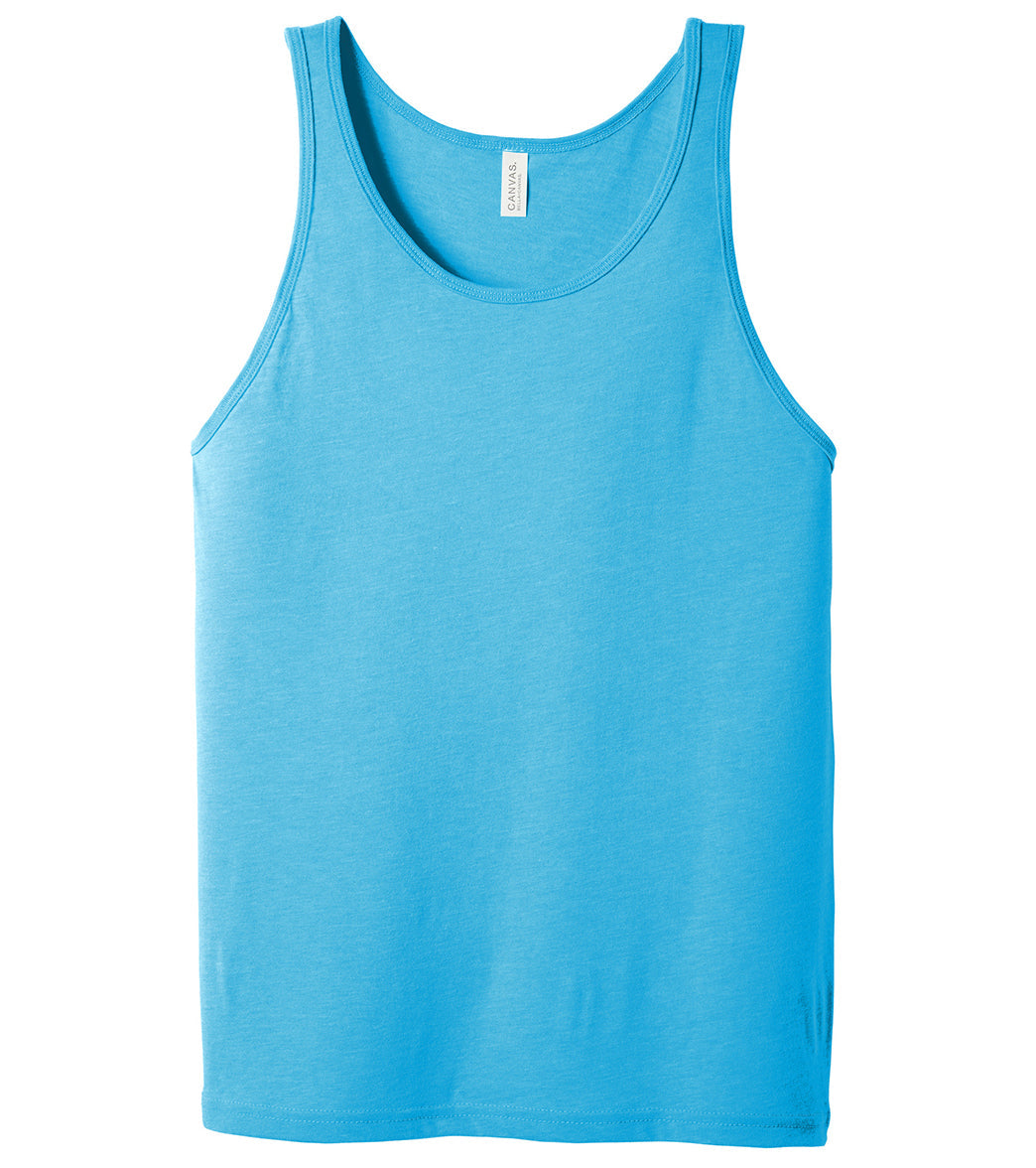 Bella + Canvas Unisex Jersey Tank - Aqua Triblend - L