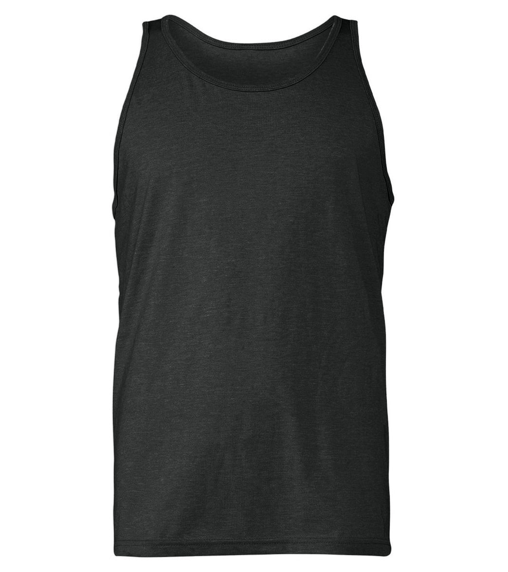 Bella + Canvas Unisex Jersey Tank - Charcoal Black Triblend - L