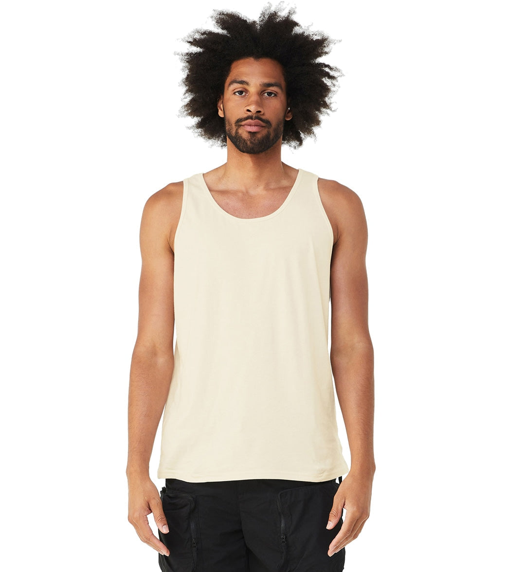 Bella + Canvas Unisex Jersey Tank - Natural - L