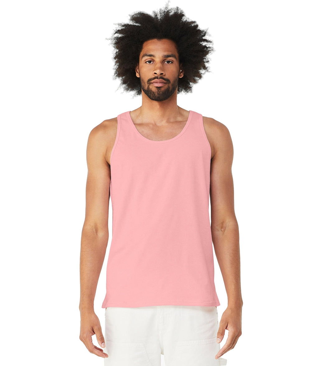 Bella + Canvas Unisex Jersey Tank - Pink - L