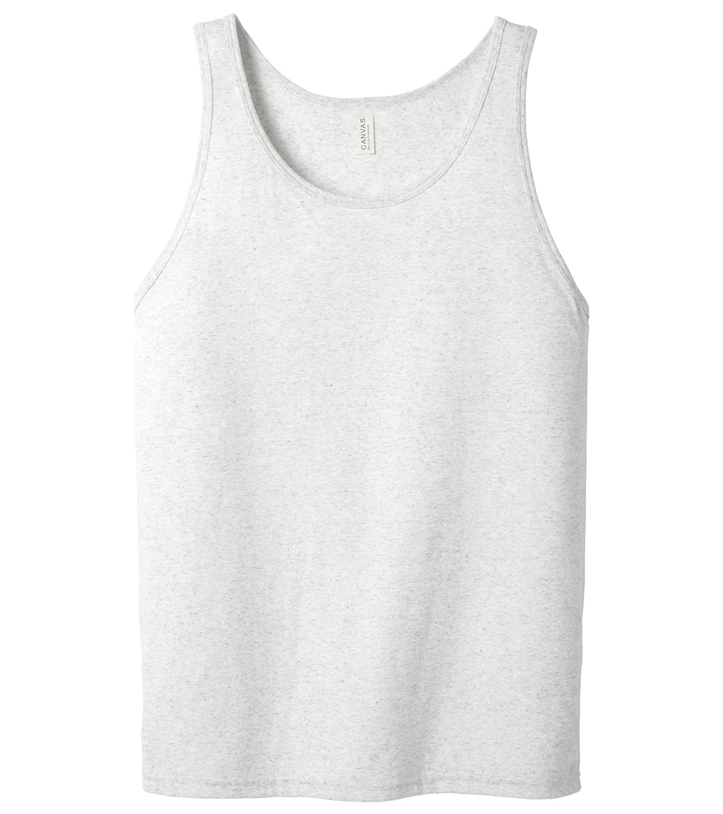 Bella + Canvas Unisex Jersey Tank - White Flck Triblend - L
