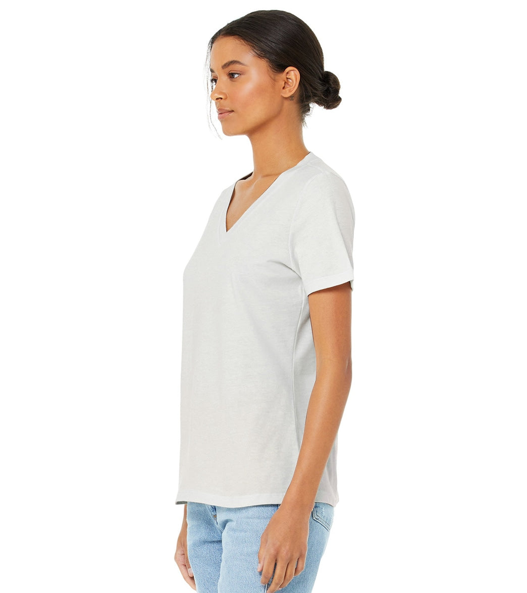 Bella + Canvas Women's Relaxed Jersey V-Neck T-Shirt