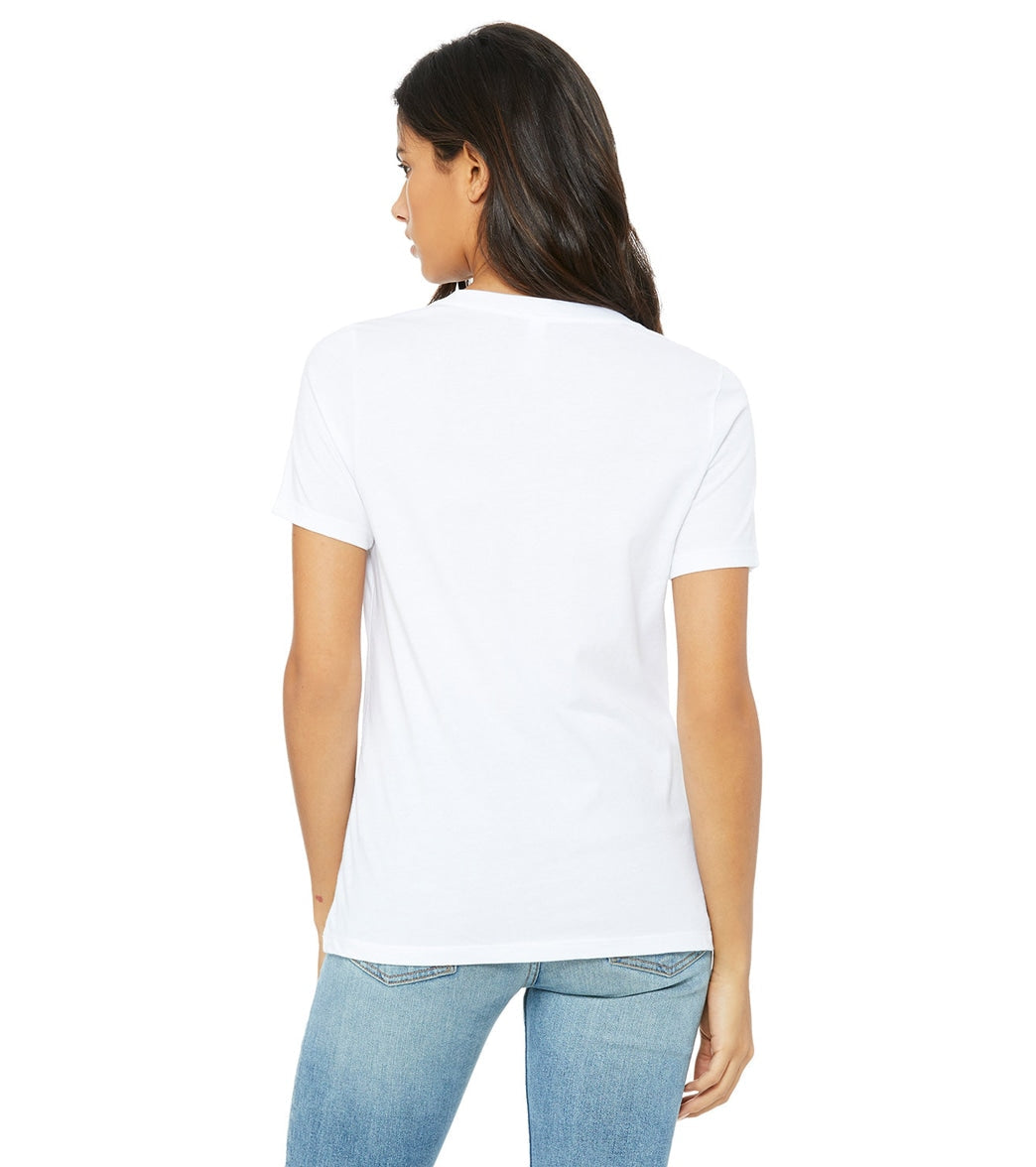 Bella + Canvas Women's Relaxed Jersey V-Neck T-Shirt