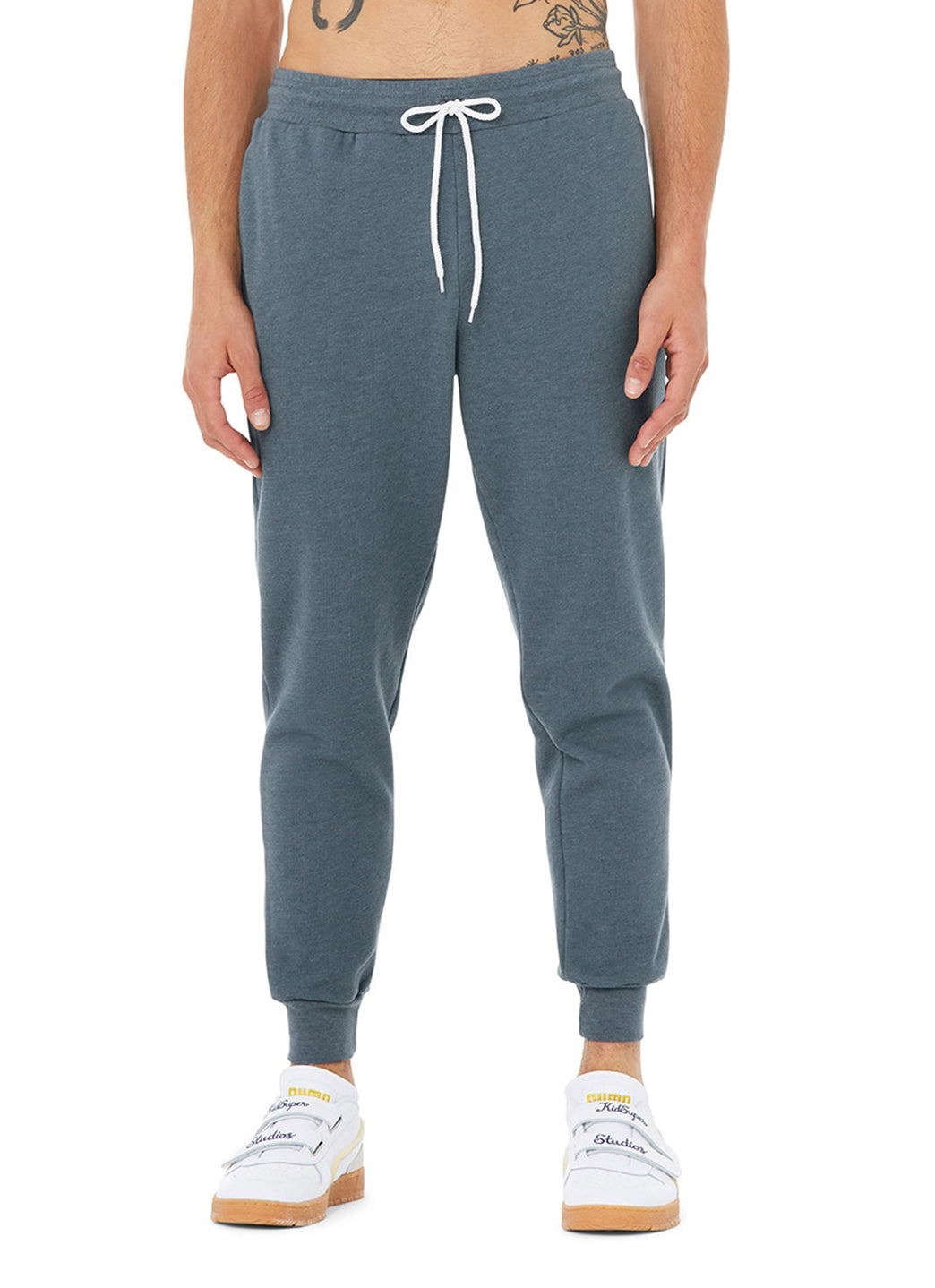 Bella + Canvas Unisex Jogger Sweatpants - Heather Slate - L