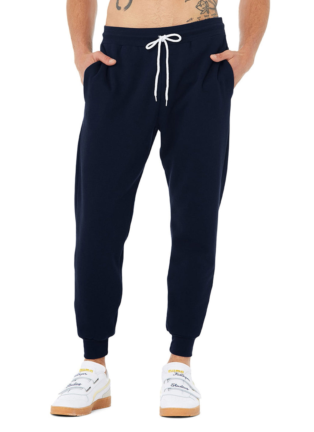 Bella + Canvas Unisex Jogger Sweatpants - Navy - L