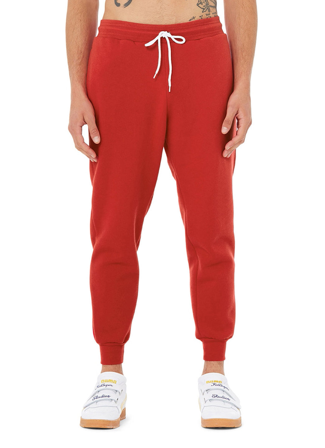 Bella + Canvas Unisex Jogger Sweatpants - Red - L