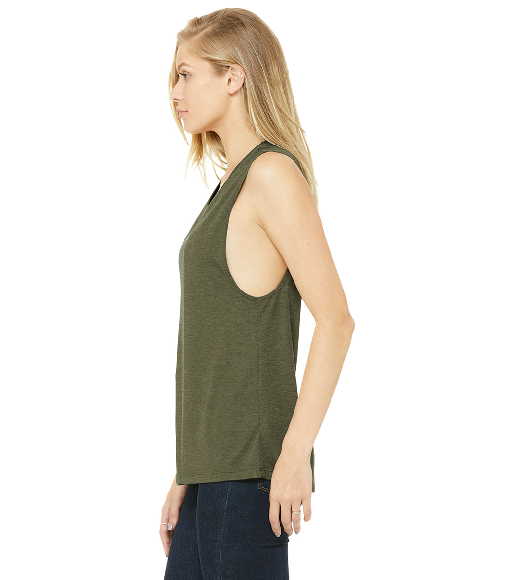 Bella + Canvas Women’s Flowy Scoop Muscle Tank