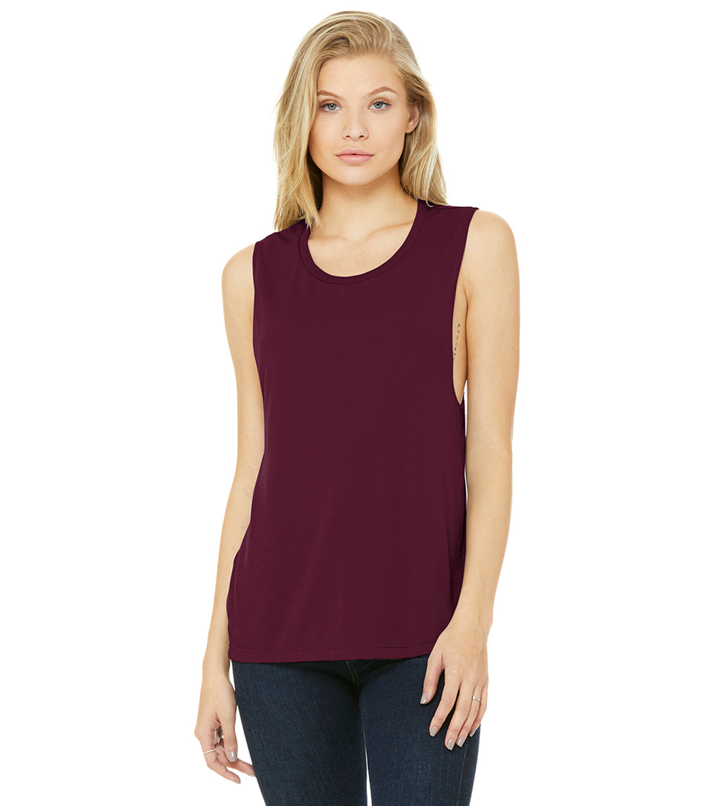 Bella + Canvas Women’s Flowy Scoop Muscle Tank