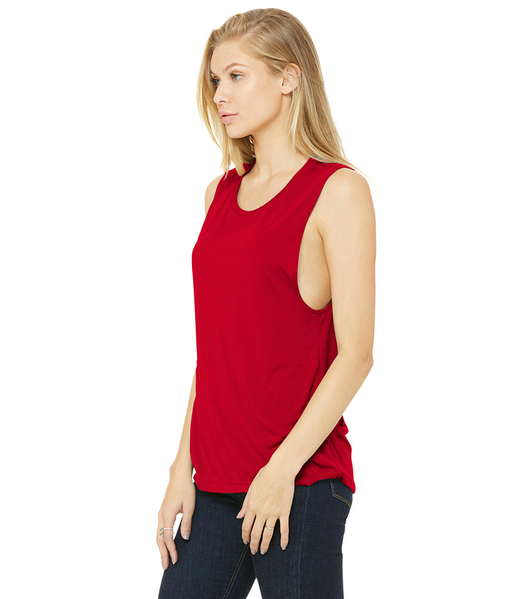 Bella + Canvas Women’s Flowy Scoop Muscle Tank