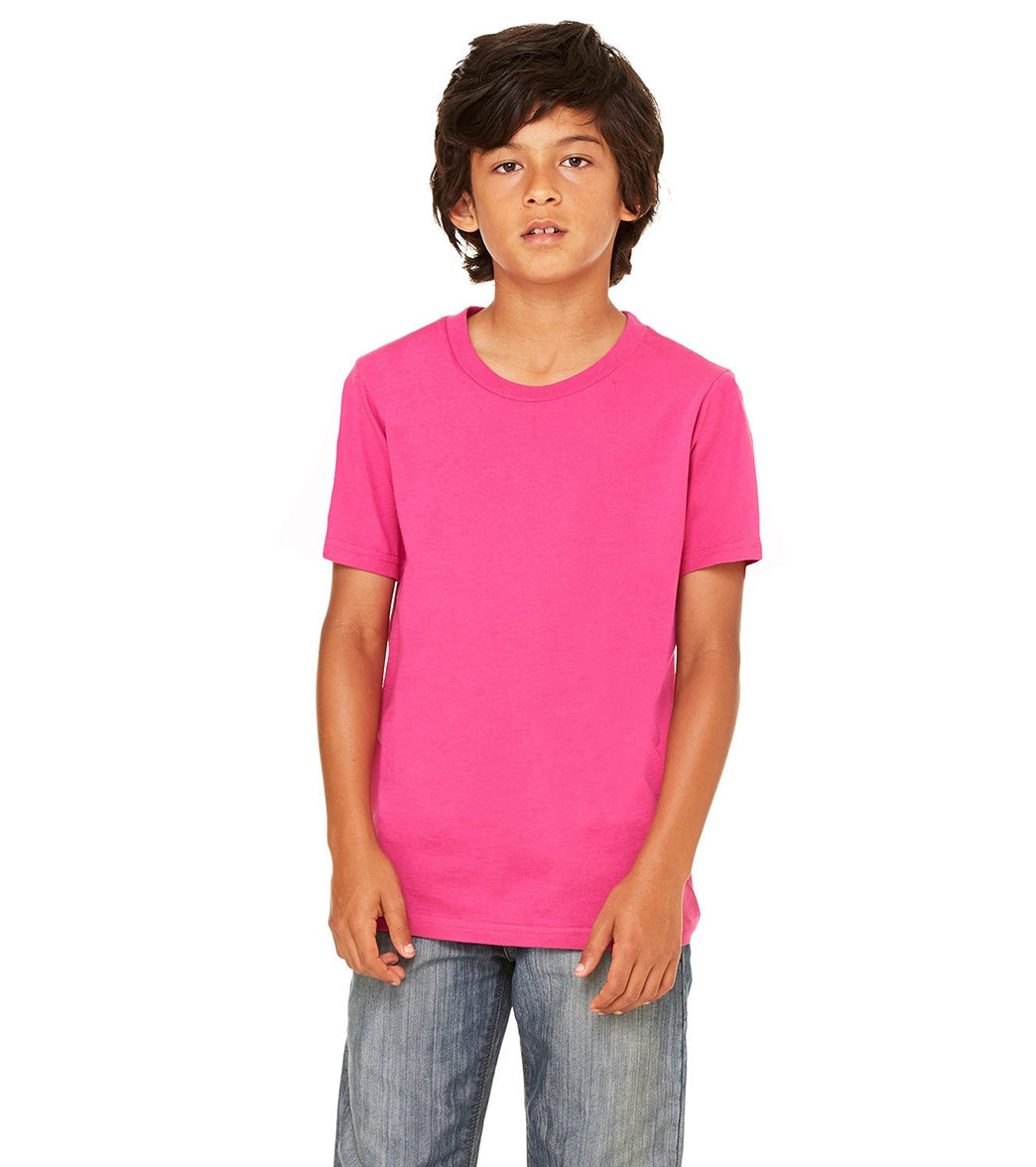 Bella + Canvas Youth Jersey T-Shirt - Berry - L