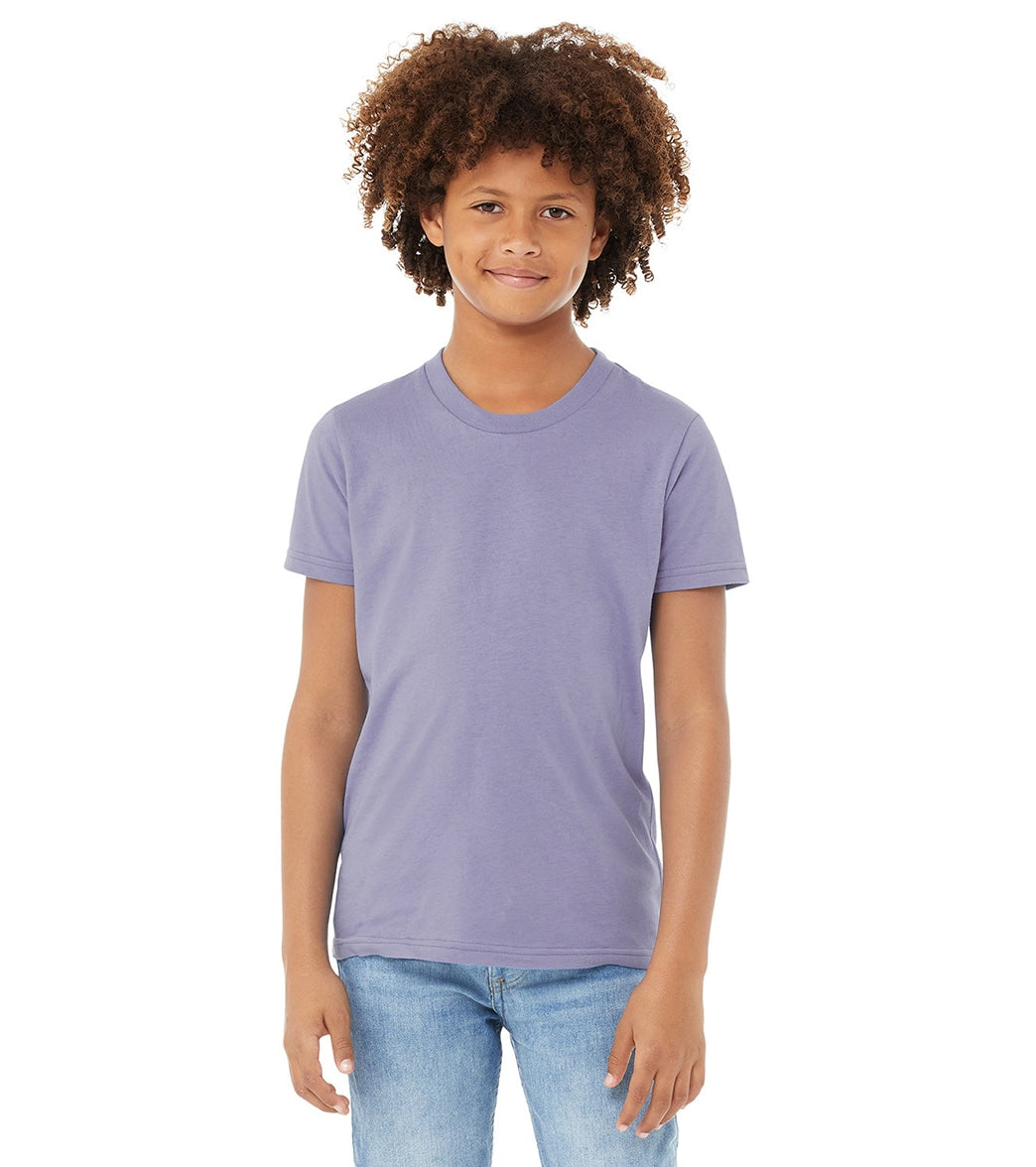 Bella + Canvas Youth Jersey T-Shirt - Dark Lavander - L