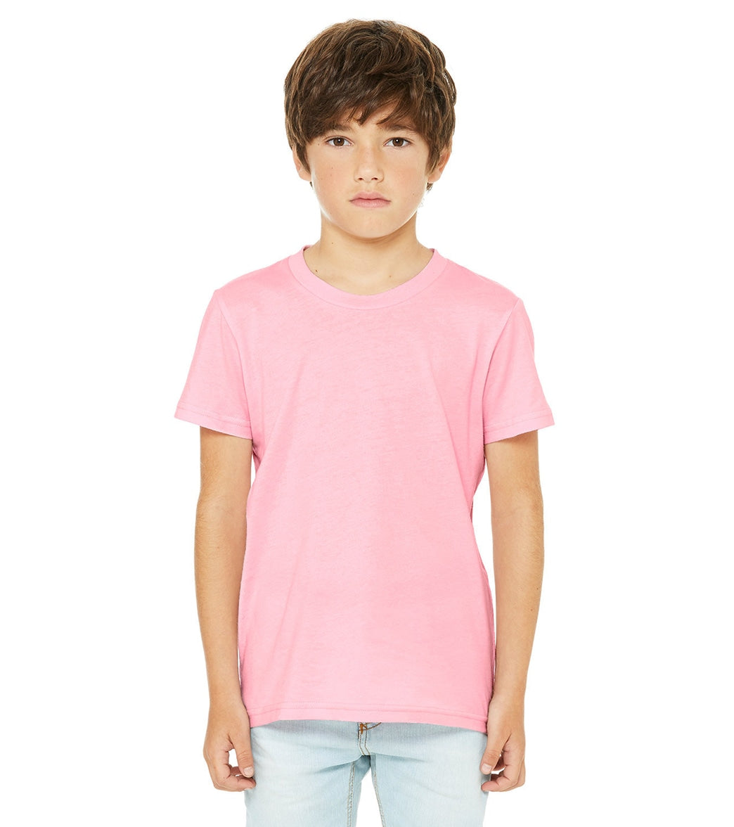 Bella + Canvas Youth Jersey T-Shirt - Pink - L
