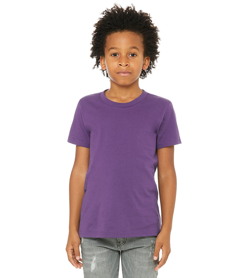 Bella + Canvas Youth Jersey T-Shirt - Royal Purple - L