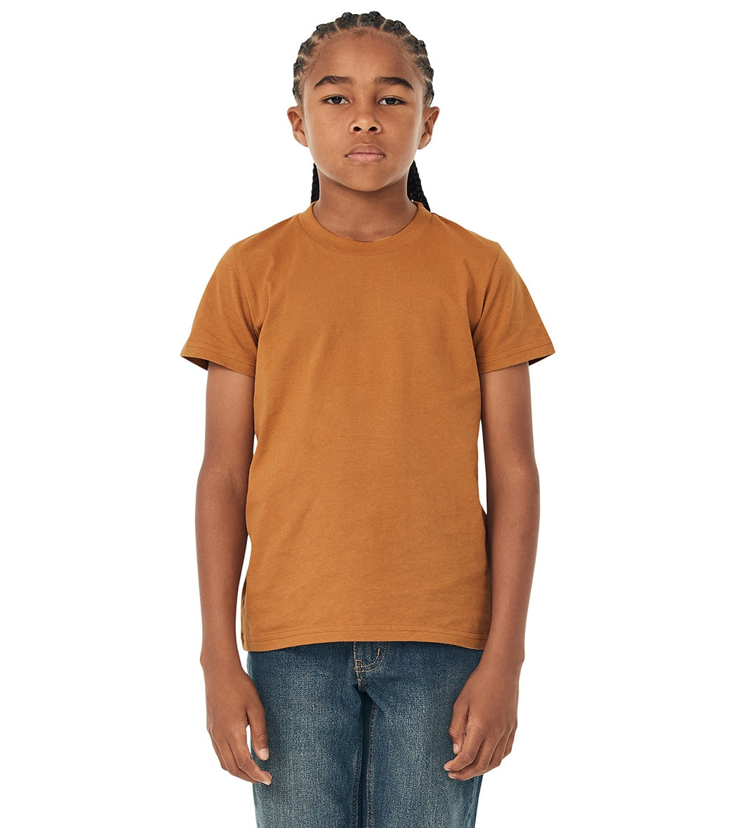 Bella + Canvas Youth Jersey T-Shirt - Toast - L