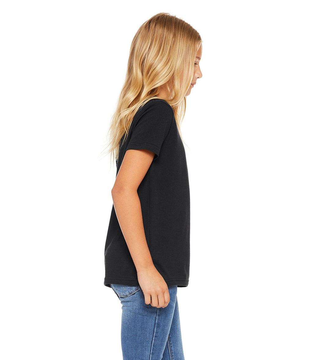 Bella + Canvas Youth Jersey T-Shirt - Vintage Black - L