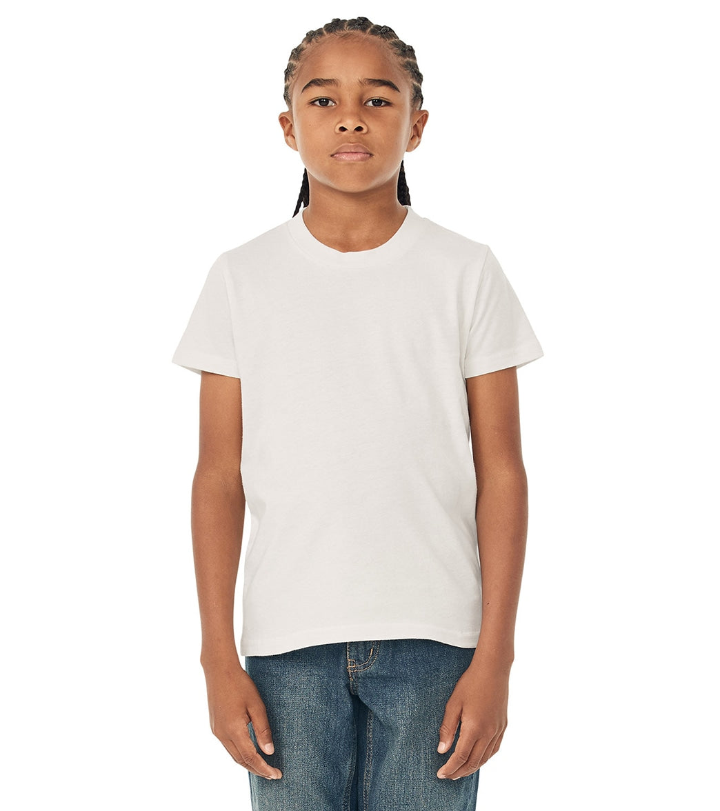 Bella + Canvas Youth Jersey T-Shirt - Vintage White - L