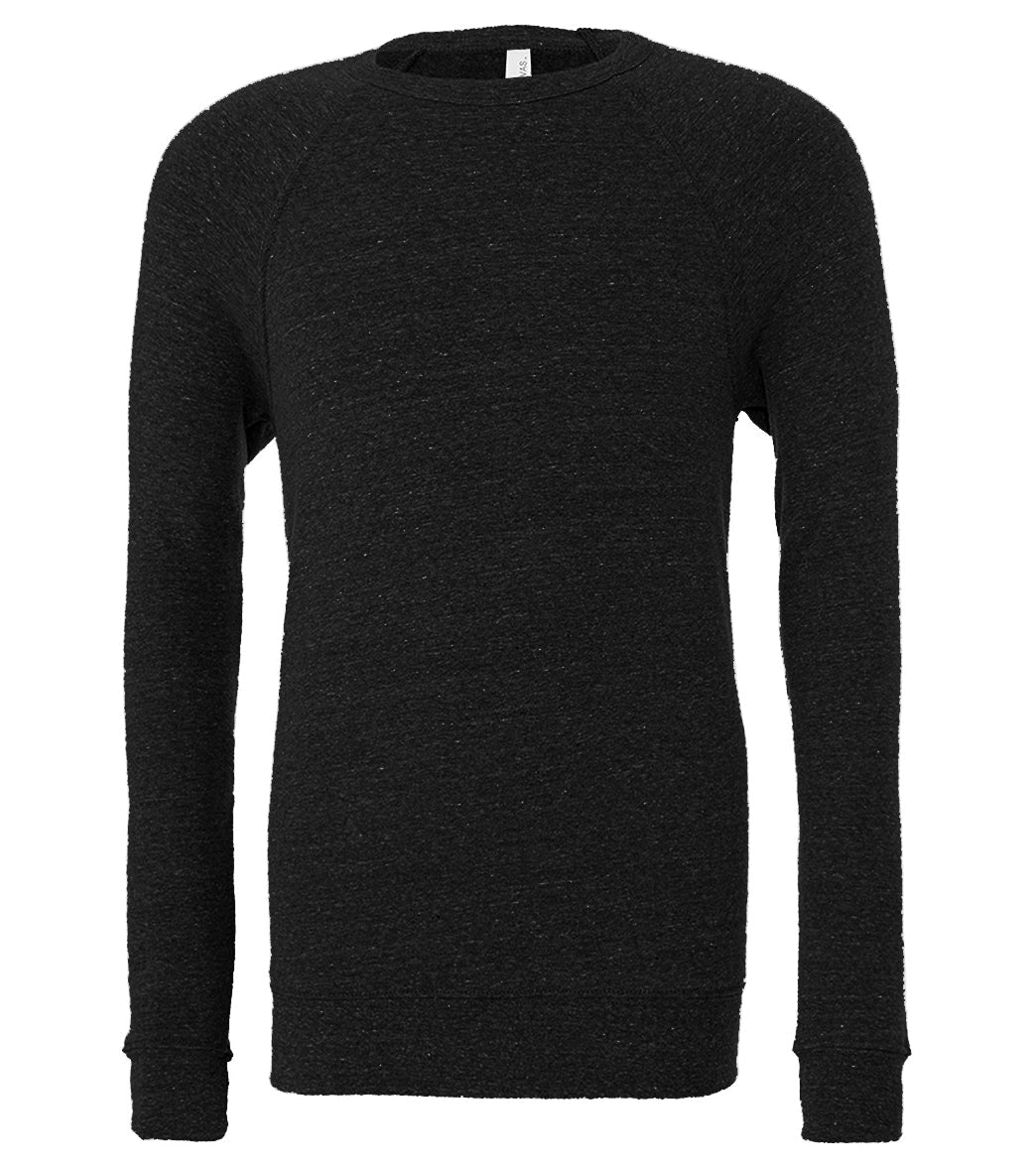 Bella + Canvas Unisex Sponge Fleece Crew Neck Sweatshirt - Black - L