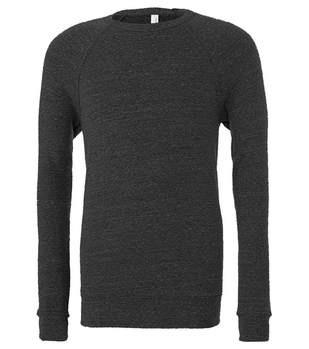 Bella + Canvas Unisex Sponge Fleece Crew Neck Sweatshirt - Dark Grey Heather - L