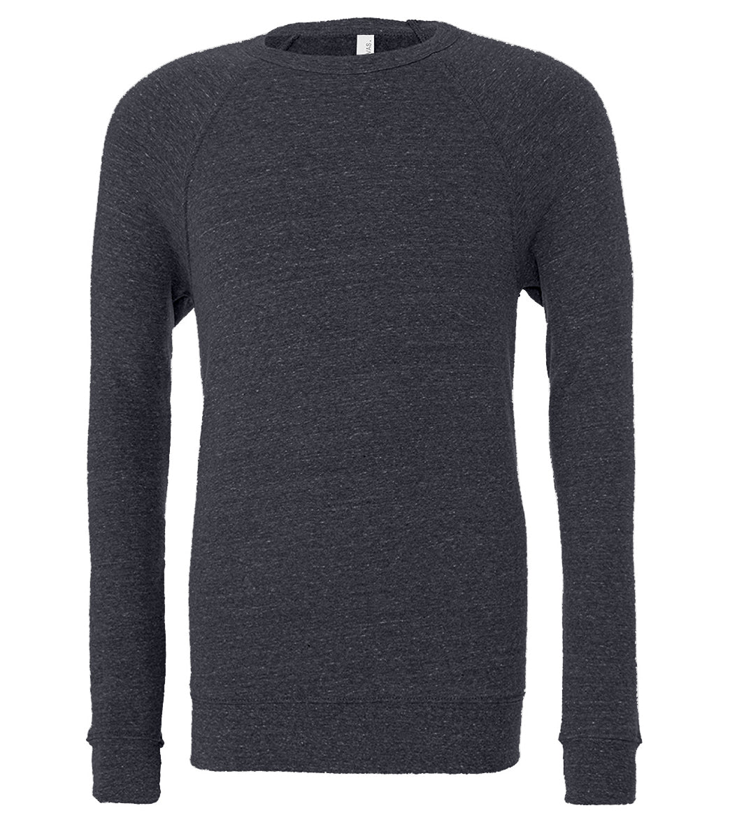 Bella + Canvas Unisex Sponge Fleece Crew Neck Sweatshirt - Heather Navy - L