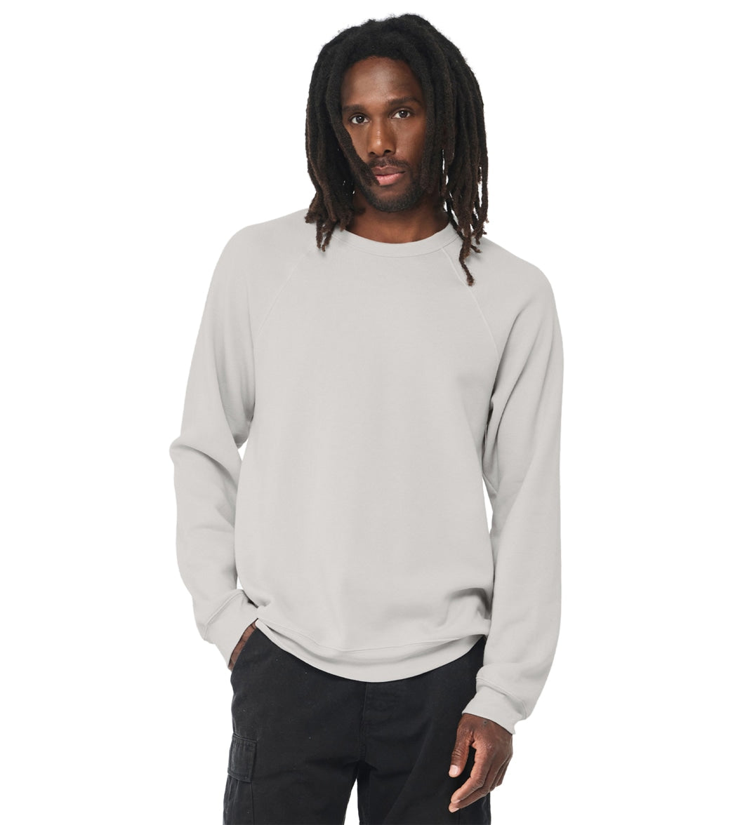 Bella + Canvas Unisex Sponge Fleece Crew Neck Sweatshirt - Silver - L